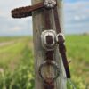 Twisted Iron - Silver Rose Metal Ring Browband Headstall - view 5