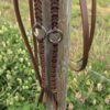 Silver Metal Ring Reins - Twisted Iron - view 3