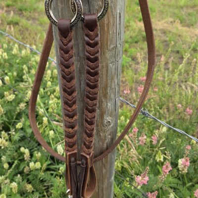 Silver Metal Ring Reins - Twisted Iron - view 2