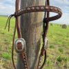 Outlaw Silver Concho Browband Headstall - view 3