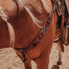apache red beaded browband headstall western bridle ranch hand horse tack red beaded bridle breast collar (13)
