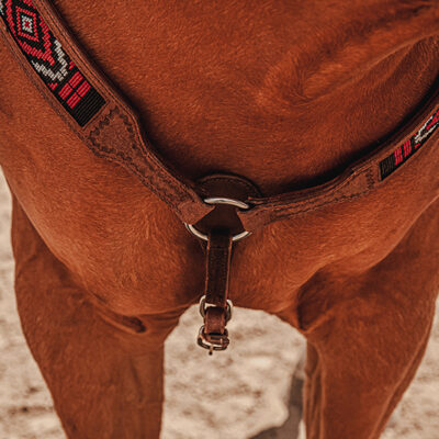 apache red beaded browband headstall western bridle ranch hand horse tack red beaded bridle breast collar (17)