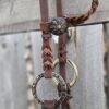 Twisted Iron - Silver Rose Metal Ring One Ear Headstall - view 3